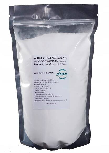 JEDLÁ SODA ČISTÝ HYDROGENUHLIČITAN SODNÝ 1KG