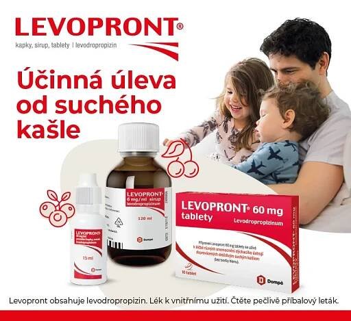 Levopront – účinná úleva od suchého kašle