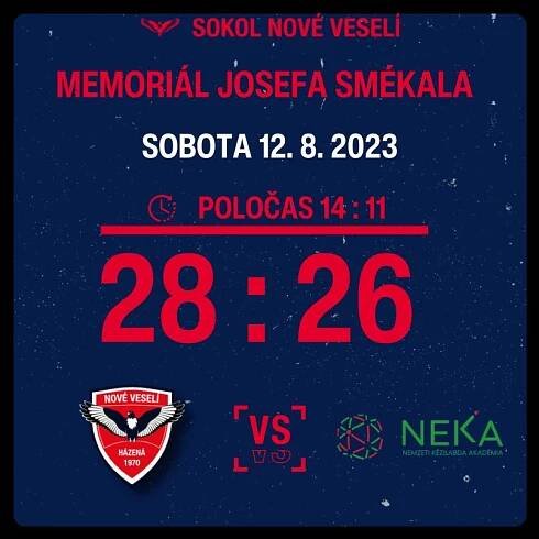 Memorial Josefa Smékala 2023 – Hazená Nové Veselí
