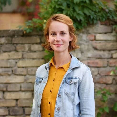 Herečka Bára Mudrová | foto: Eliška Chocholová,  Český rozhlas