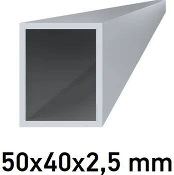 Obdélníkový hliníkový jekl 50x40x2,5 mm