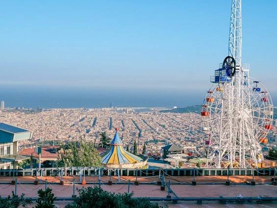 Tibidabo Amusement Park in Barcelona