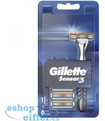 Gillette Sensor3 + 6 ks hlavic