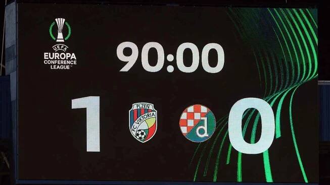 Evropská konferenční liga, skupina C: FC Viktoria Plzeň - Dinamo Záhřeb 1:0 (1:0).