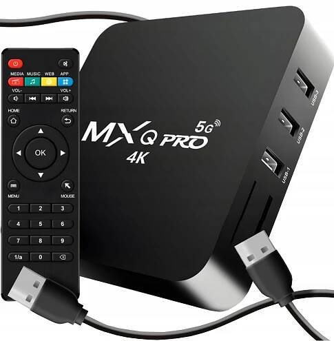 SMART TV BOX MXQ PRO S905X 4K ANDROID 11 1+8GB WIFI NETFLIX NÁSTAVEC PL