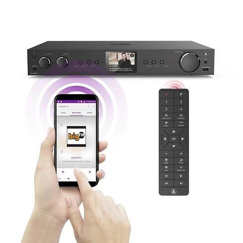 Hama digitální a internetové rádio DIT2105SBTX, Hi-Fi tuner, DAB+/FM/BT RX-TX, App ovládání, černé - Hama - Digitální rádia