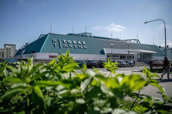 Rekonstukce RT Torax Areny v městské části Poruba, 10. srpna 2023, Ostrava.