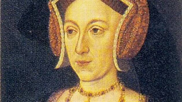 Portrét Anny Boleynové v galerii města Bradford v severní Anglii