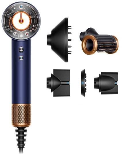 Dyson Supersonic Nural™ – Straight+Wavy (Prussian blue / Rich copper)