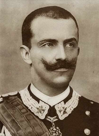 Italský král Viktor Emanuel III. Savojský. 