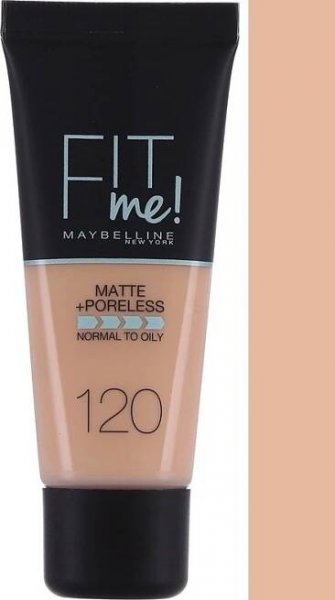 Maybelline Fit Me! Matte + Poreless sjednocující makeup s matujícím efektem 120 classic ivory 30 ml