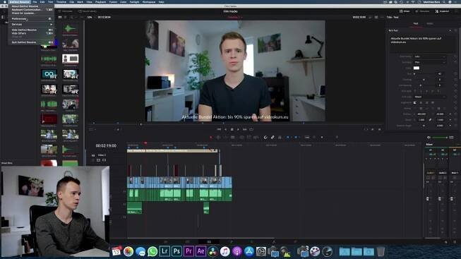 DaVinci Resolve: Práce s anglickým uživatelským rozhraním