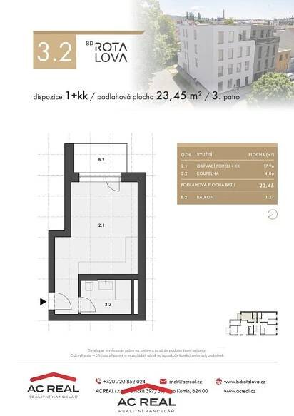 Prodej bytu 1+kk, 24 m2 (BJ3.2), obrázek č.8