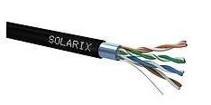 Solarix SXKD-5E-FTP-PE CAT5E Datový kabel stíněný venkovní,černý /27655192/ (305m = balení)