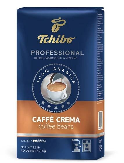 Káva TCHIBO, PROFESSIONALE CAFFE CREMA 100 % ARABICA, zrnková, 1000 g