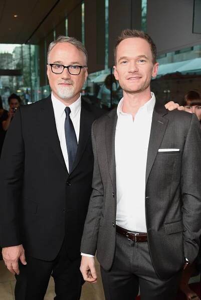 David Fincher and Neil Patrick Harris at an event for Zmizelá (2014)