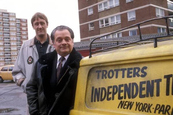 Created by the inimitable late John Sullivan, it starred Sir David Jason as Derek 'Del Boy' Trotter and Nicholas Lyndhurst as his little brother Rodney (pictured)