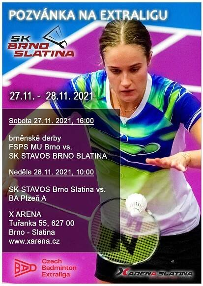 Pozvánka na extraligu do Brna ¦ badminton je badec.cz