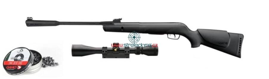 Vzduchovka Gamo Quiet Cat 4,5 mm 24J 386 m/s FP SET | streleckyraj.cz