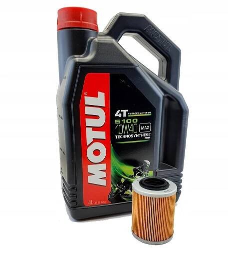 olej olejový filtr MOTUL 5100 10W40 4L CF MOTO 800