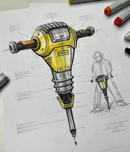 industrialdesign sketch productdesign Drawing  designer product sketchbook ILLUSTRATION  technical drawing skizze