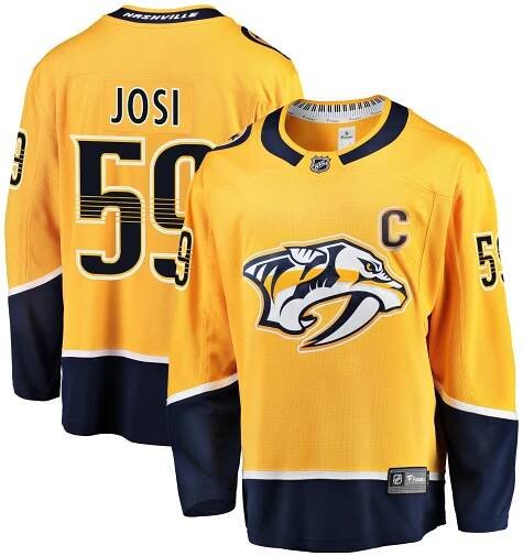 Nashville Predators hokejový dres #59 Roman Josi Breakaway Alternate Jersey