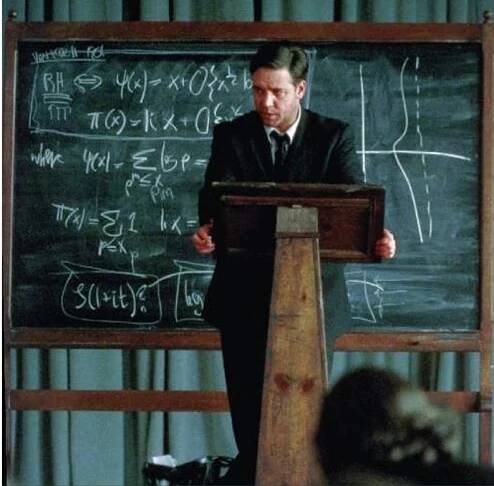 Russel Crowe se během natáčení čisté duše osobně s Nashem setkal