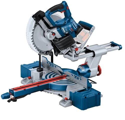 Bezuhlíková aku pokosová pila Bosch GCM 18V-254 D Professional - 18V, 254mm, pojezd, 17.7kg, bez akumulátoru a nabíječky (0601B51100) Bosch PROFI