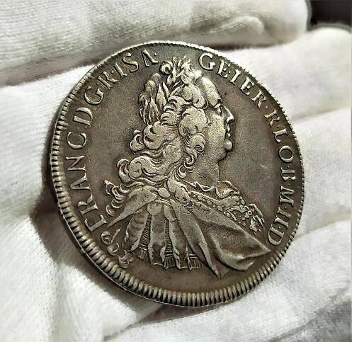 Tolar František I. Štěpán Lotrinský 1762, minc. Hall, KRÁSNÝ, VZÁCNÝ! - Sběratelství