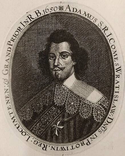 Portrét z roku 1650 (mědirytina)