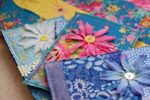 Fabric Postcard Swap - Juki Club