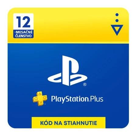 SK - PLAYSTATION PLUS 12 MĚSÍCŮ - DÁRKOVÁ KARTA (DIGITAL) (DIGITAL)