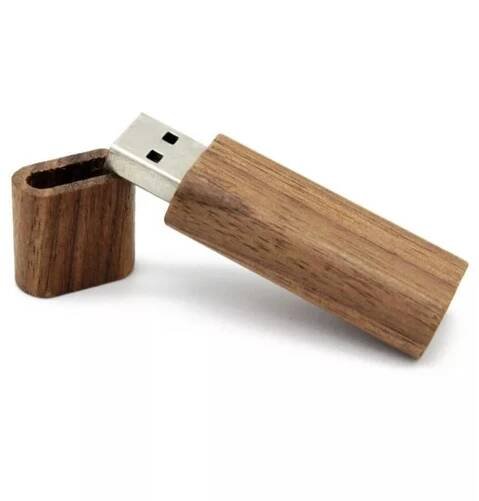 Drevený USB kľúč - hnedý 32GB - LASERENGRAVE.eu