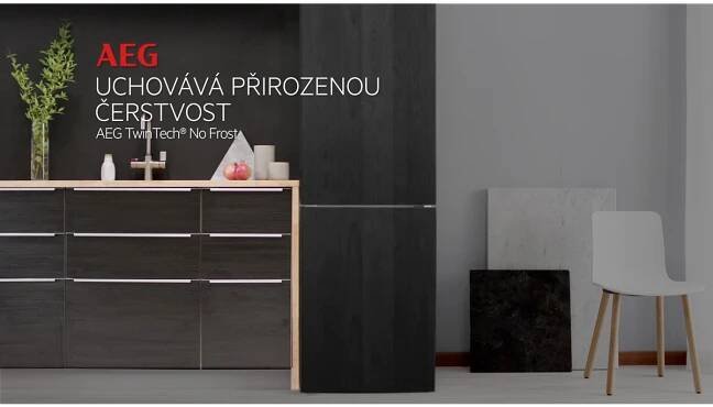 AEG - Volně stojící chladničky s mrazákem - RMB954E9VX