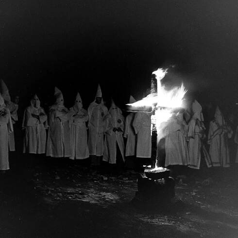 A Ku Klux Klan initiation ritual in Georgia, May 1946.