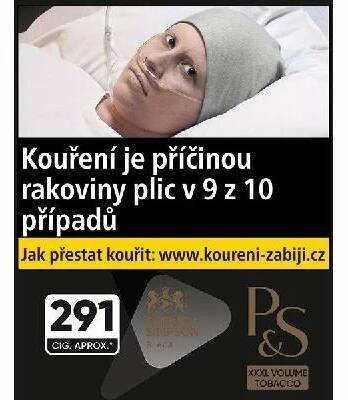 Cigaretový tabák Parker & Simpson P&S Black XXXL 291 ks cigaret 131 g