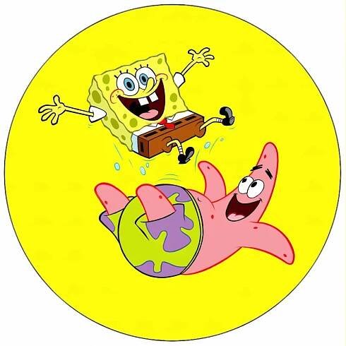 Jedlý papír Sponge Bob a Patrick 19,5 cm Pictu Hap - OzdobDort.cz 