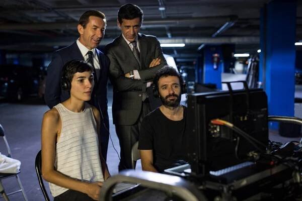 Isabel Peña, Antonio de la Torre, Nacho Fresneda, Rodrigo Sorogoyen - Království - Z natáčení