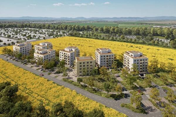 AZ. Byty Kamenáč – 2 izbový byt - jedinečné bývanie v srdci Kamenného Mlynu v Trnave
