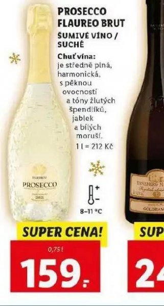 Lidl Prosecco flaureo brut nabídka