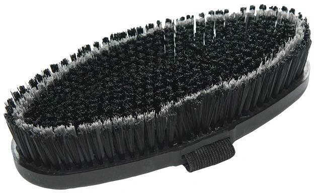 Kartáč na hřívu Brush&Co s poutkem na ruku, černo/šedá