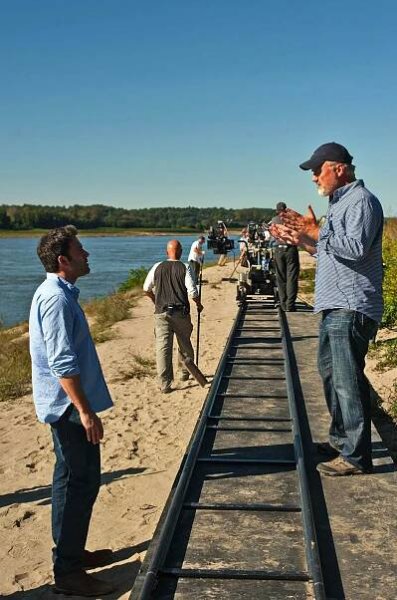 Ben Affleck and David Fincher in Zmizelá (2014)