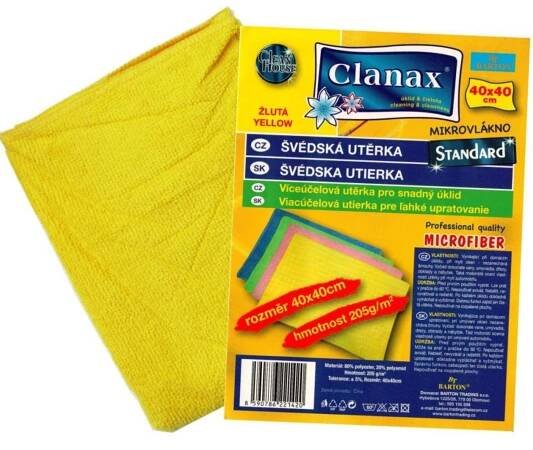 Clanax švédská utěrka 40x40cm 205g - Standard mix barev (bal/20ks)