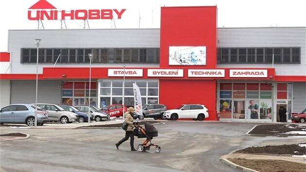 Nový hobbymarket v Jihlavě.