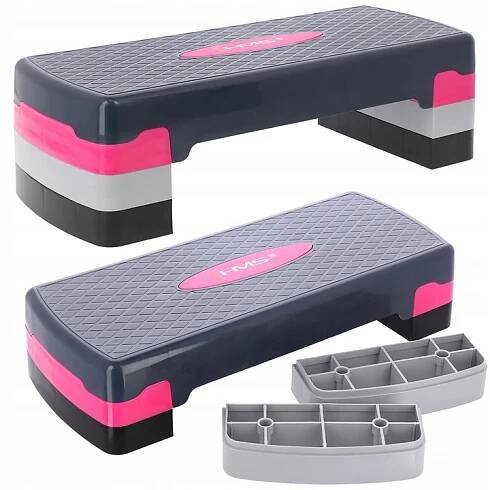STEP PRO FITNESS CVIČENÍ PLOŠINA PRO AEROBIK TŘI STUPNĚ MODULÁRNÍ SCHŮDKY