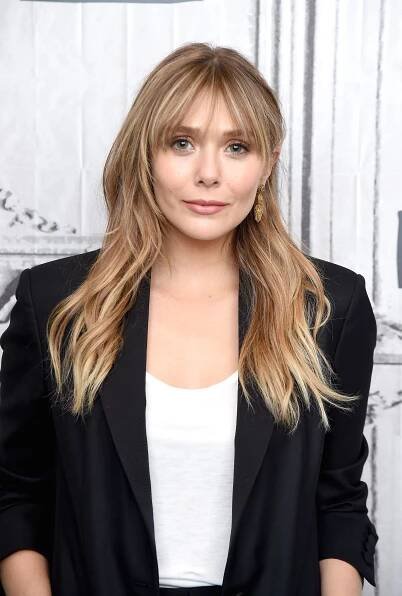 Elizabeth Olsen with bangs