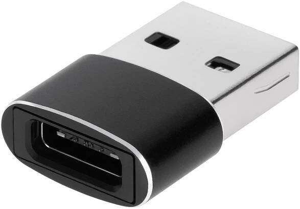 Lechpol Adaptér redukce USB A na USB typu C černý