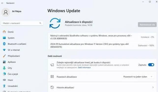 Služba Windows Update ve Windows 11