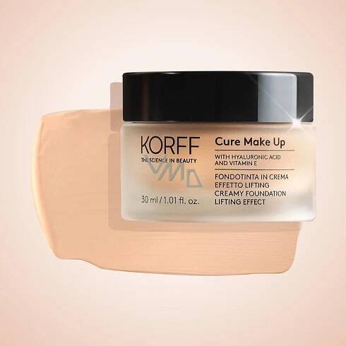 Korff Cure Make Up Creamy Foundation Lifting Effect liftingový krémový make-up 02 Almond 30 ml