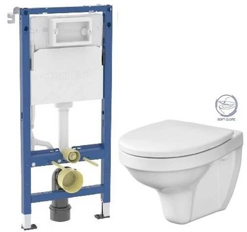 GEBERIT DuofixBasic bez tlačítka + WC CERSANIT DELFI + SOFT SEDÁTKO 458.103.00.2 X DE2